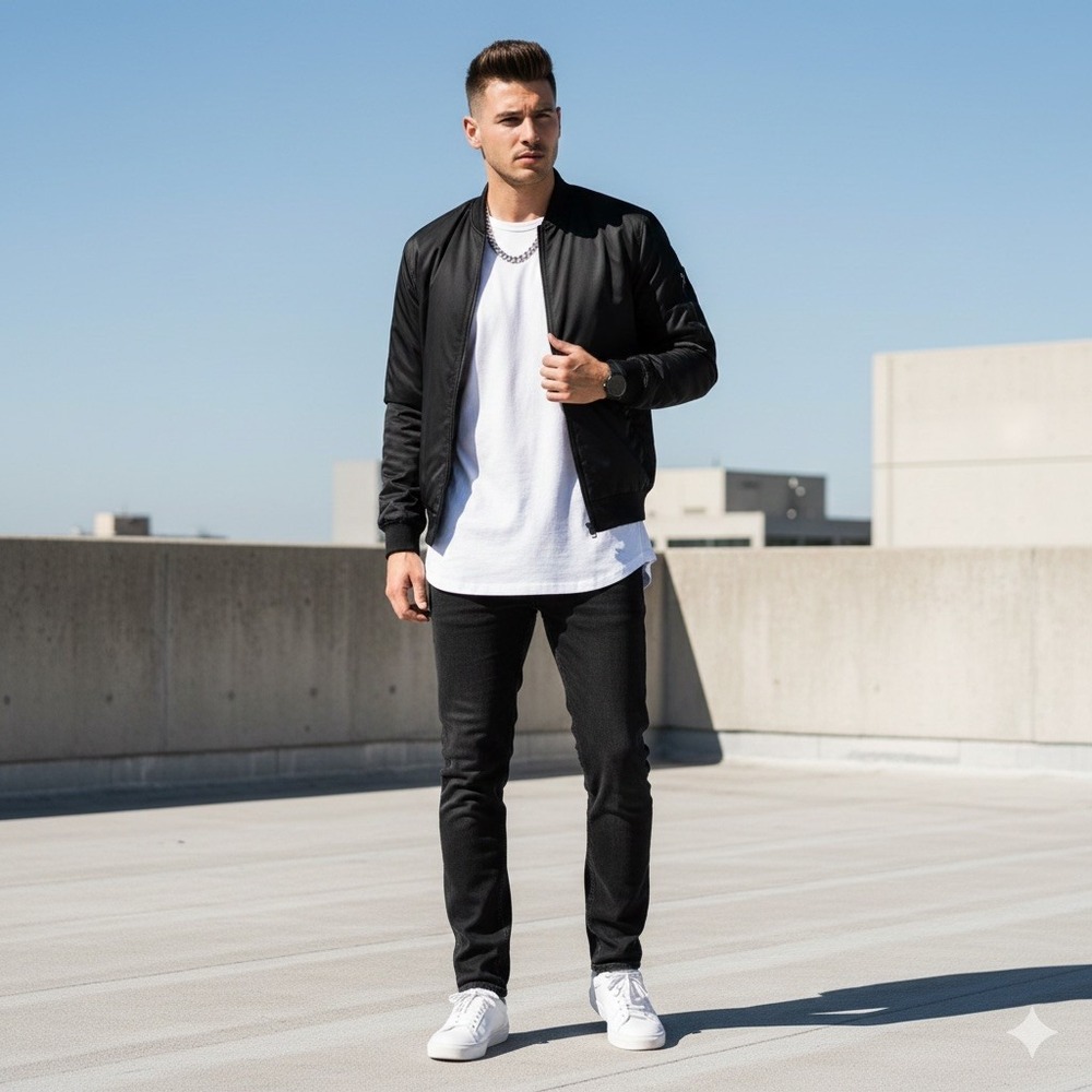 PacSun Men's Slim Taper Black Jeans‎ 36x32 Stretch Denim Streetwear Minimalist